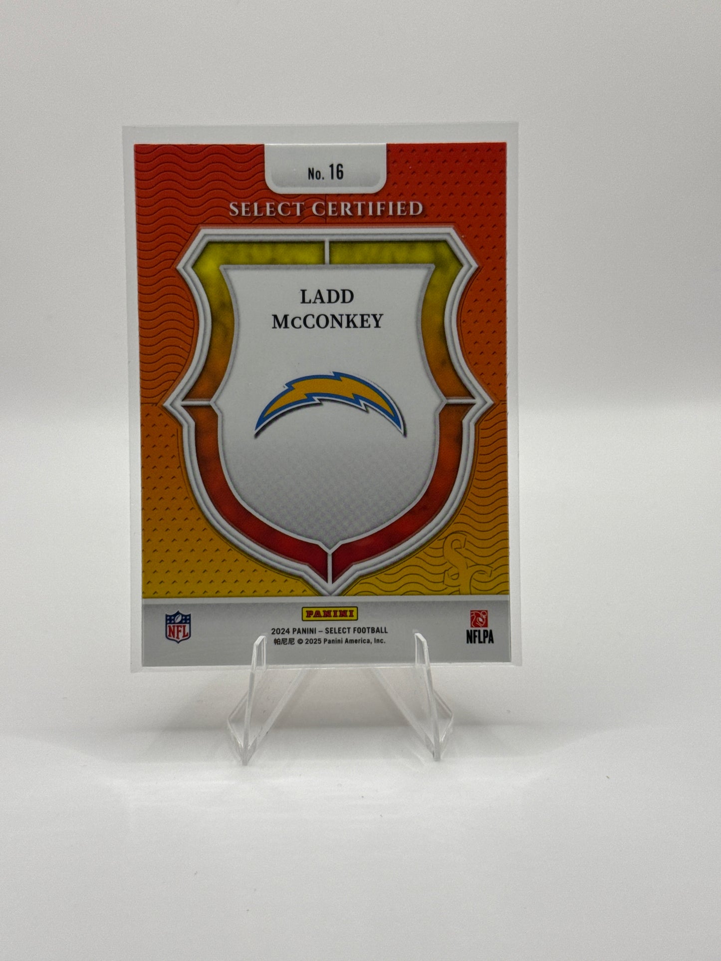 Ladd McConkey (Rookie) #16 Select Certified 2024 Panini - Select Football