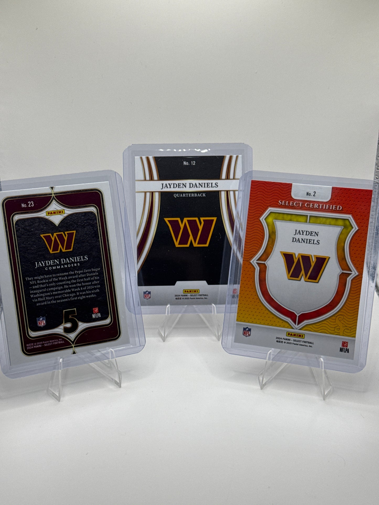 Jayden Daniels (Rookie) Numbers, Select Certified, and Turbo Charged