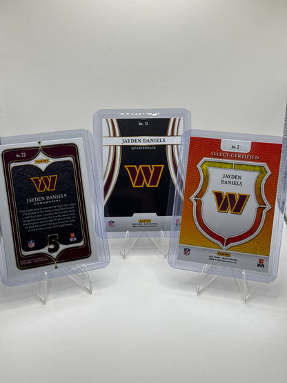 Jayden Daniels (Rookie) Numbers, Select Certified, and Turbo Charged