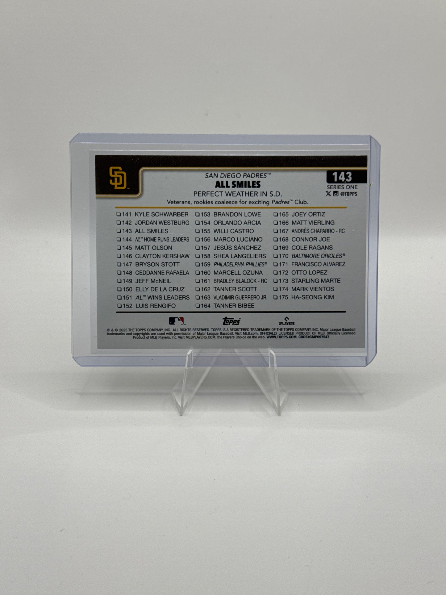 Padres All Smiles #143 Confetti