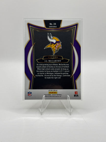 J.J. McCarthy (Rookie) #24 Green Yellow Prizm Shock Concourse Level