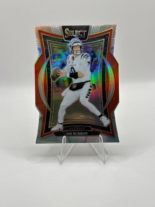 Joe Burrow #39 Silver Die-Cut Concourse Level 2024 Panini - Select Football