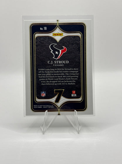 C.J. Stroud #18 Numbers 2024 Panini - Select Football