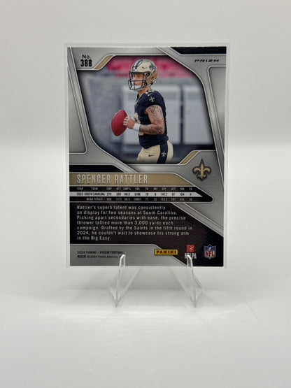 Spencer Rattler (Rookie) #388 Silver Prizm 2024 Panini - Prizm Football