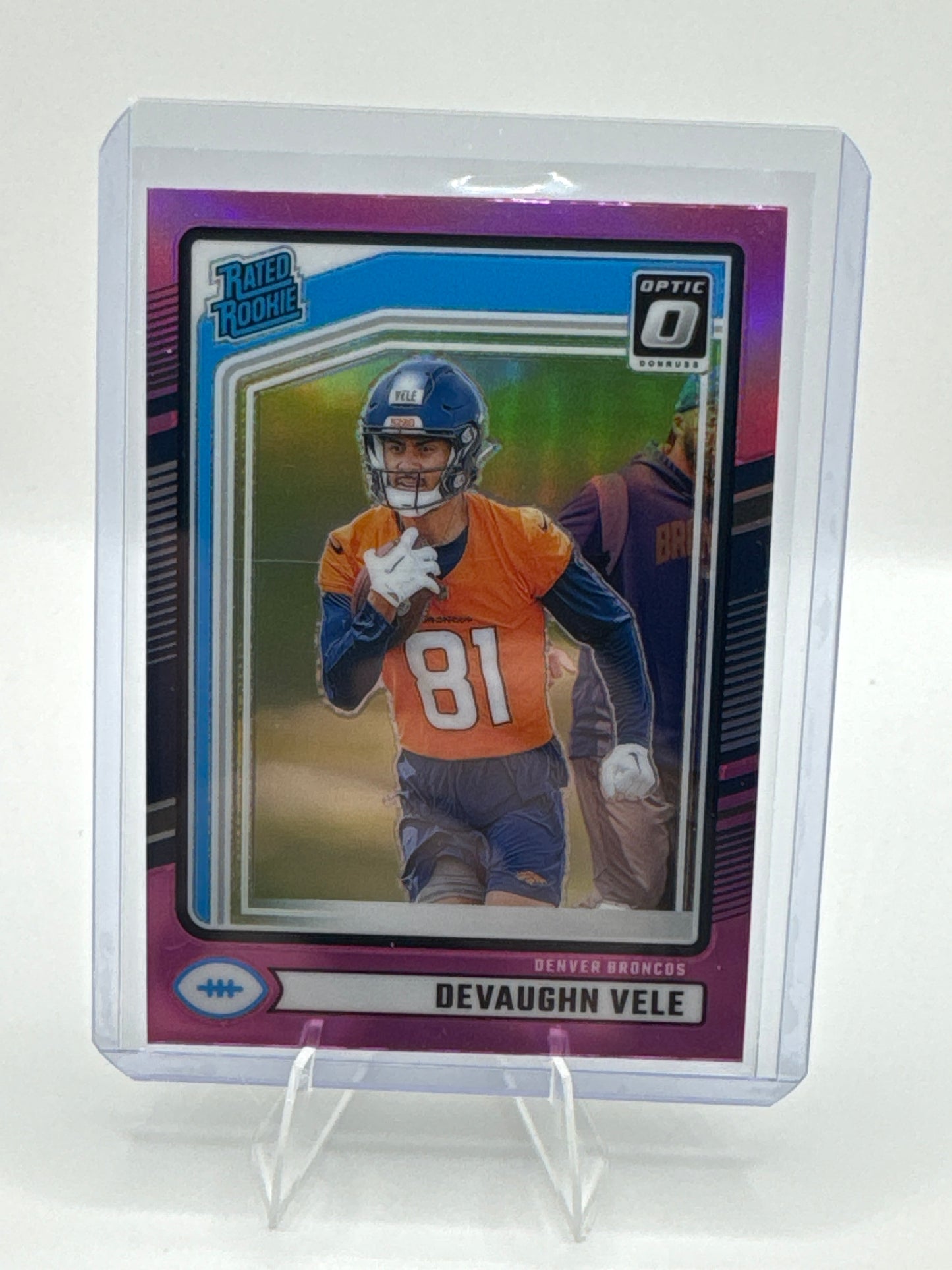 Devaughn Vele Rated Rookie #395 Pink Holo