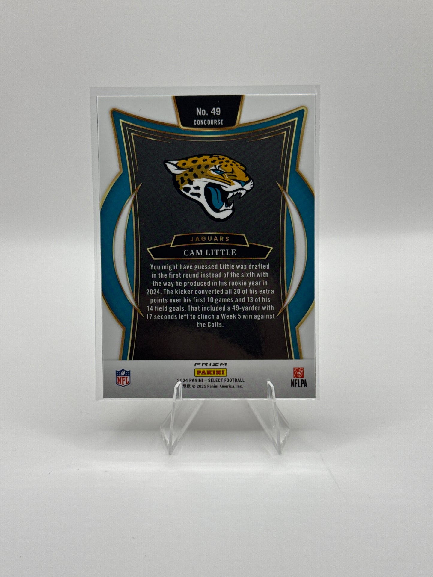 Cam Little (Rookie) #49 Red Black Prizm Shock Concourse Level 2024 Panini - Select Football