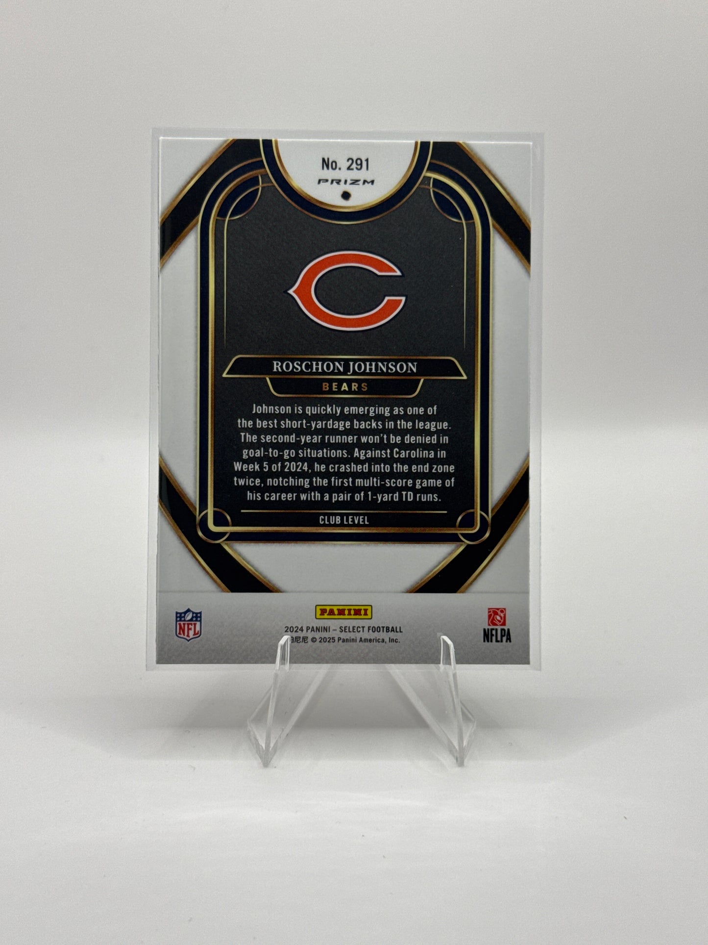 Roschon Johnson #291 Red Blue Prizm Shock Club Level 2024 Panini - Select Football