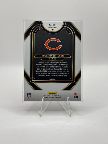 Roschon Johnson #291 Red Blue Prizm Shock Club Level 2024 Panini - Select Football