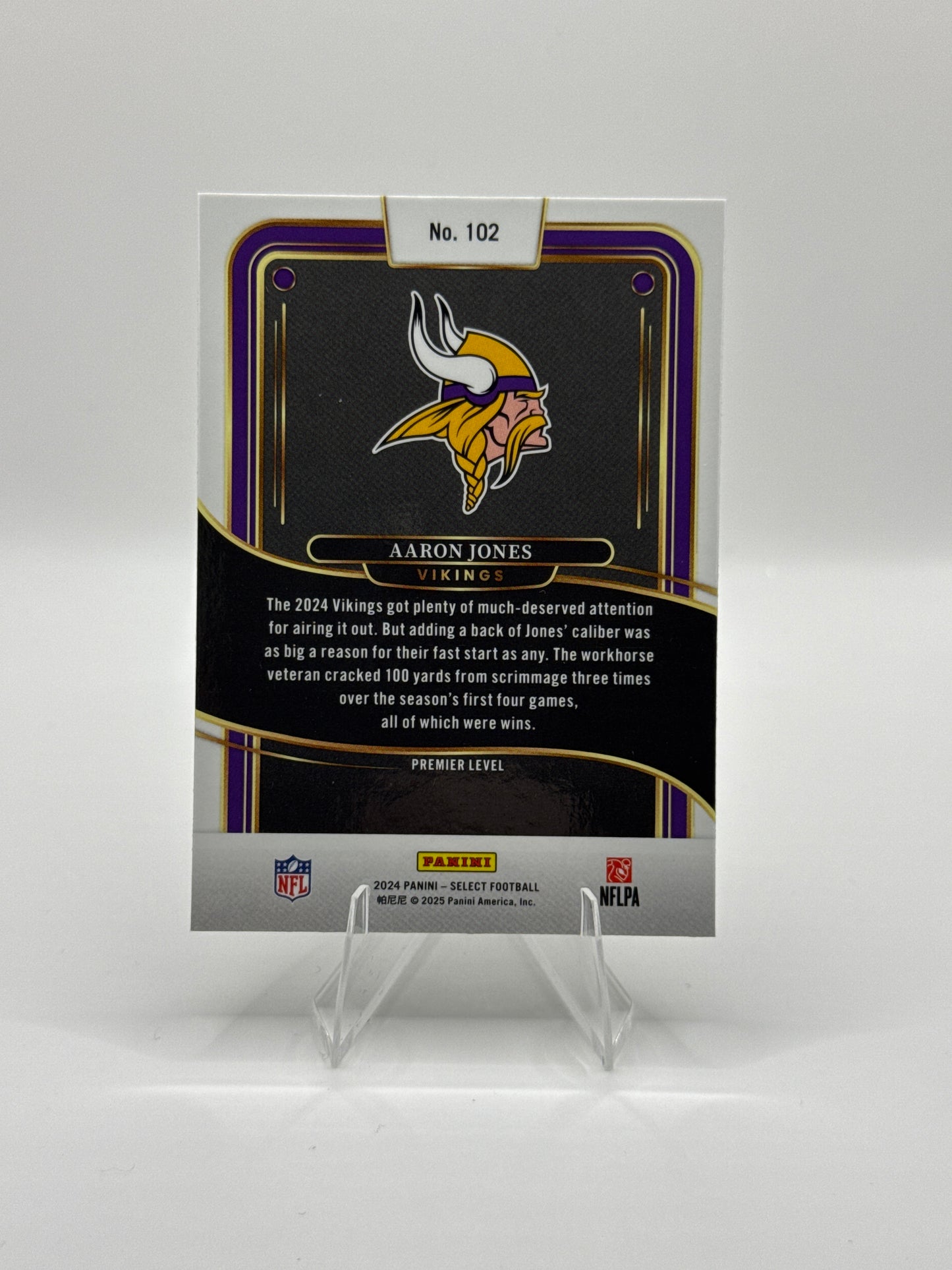 Aaron Jones #102 Premier Level 2024 Panini - Select Football