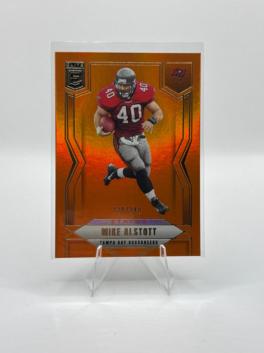 Mike Alstott #51 Status Metallic Orange 134/849 2025 Panini - Donruss Elite Football