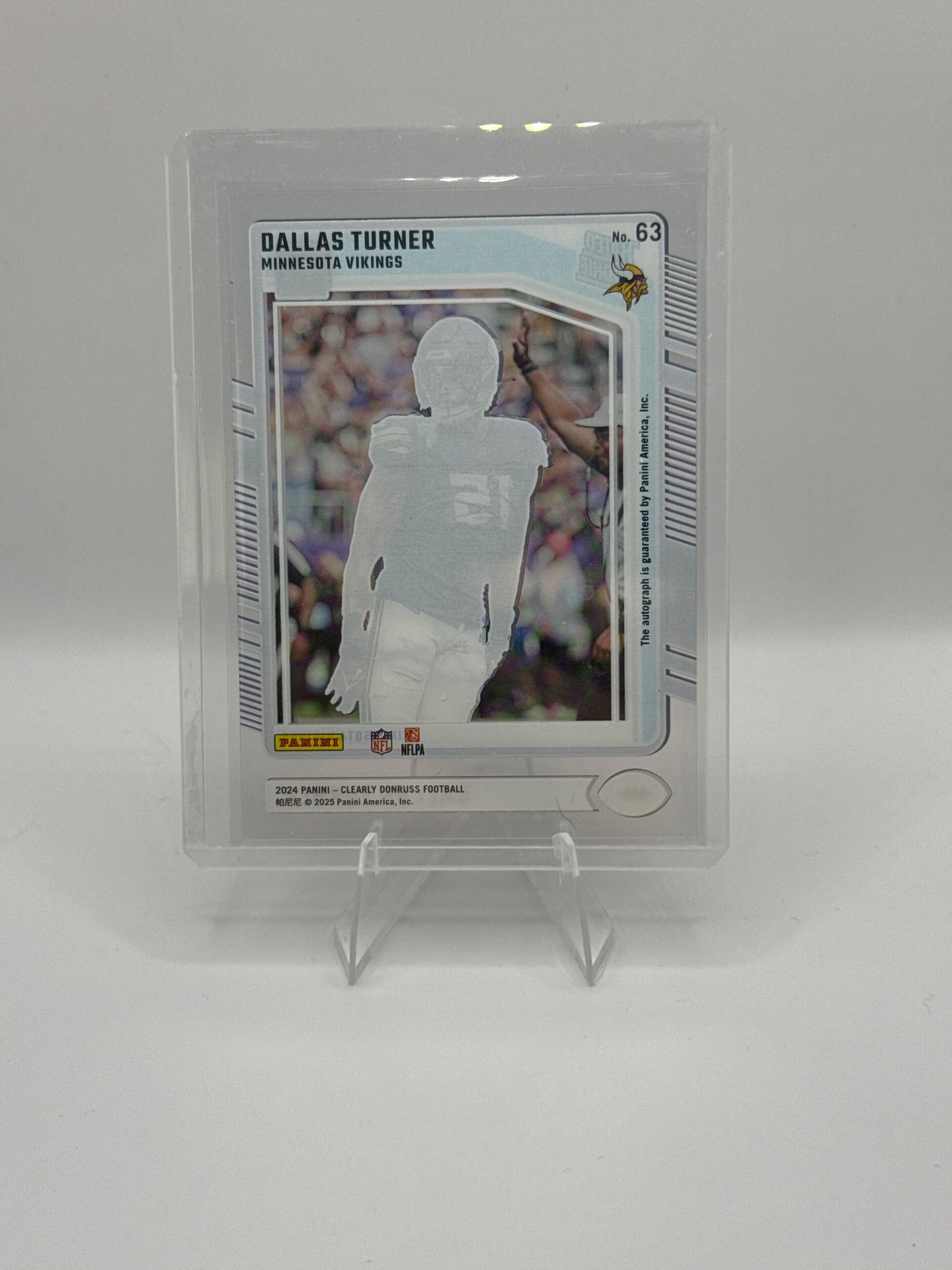 Dallas Turner Rated Rookie Autograph #63