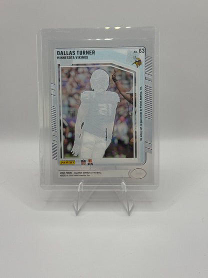 Dallas Turner Rated Rookie Autograph #63