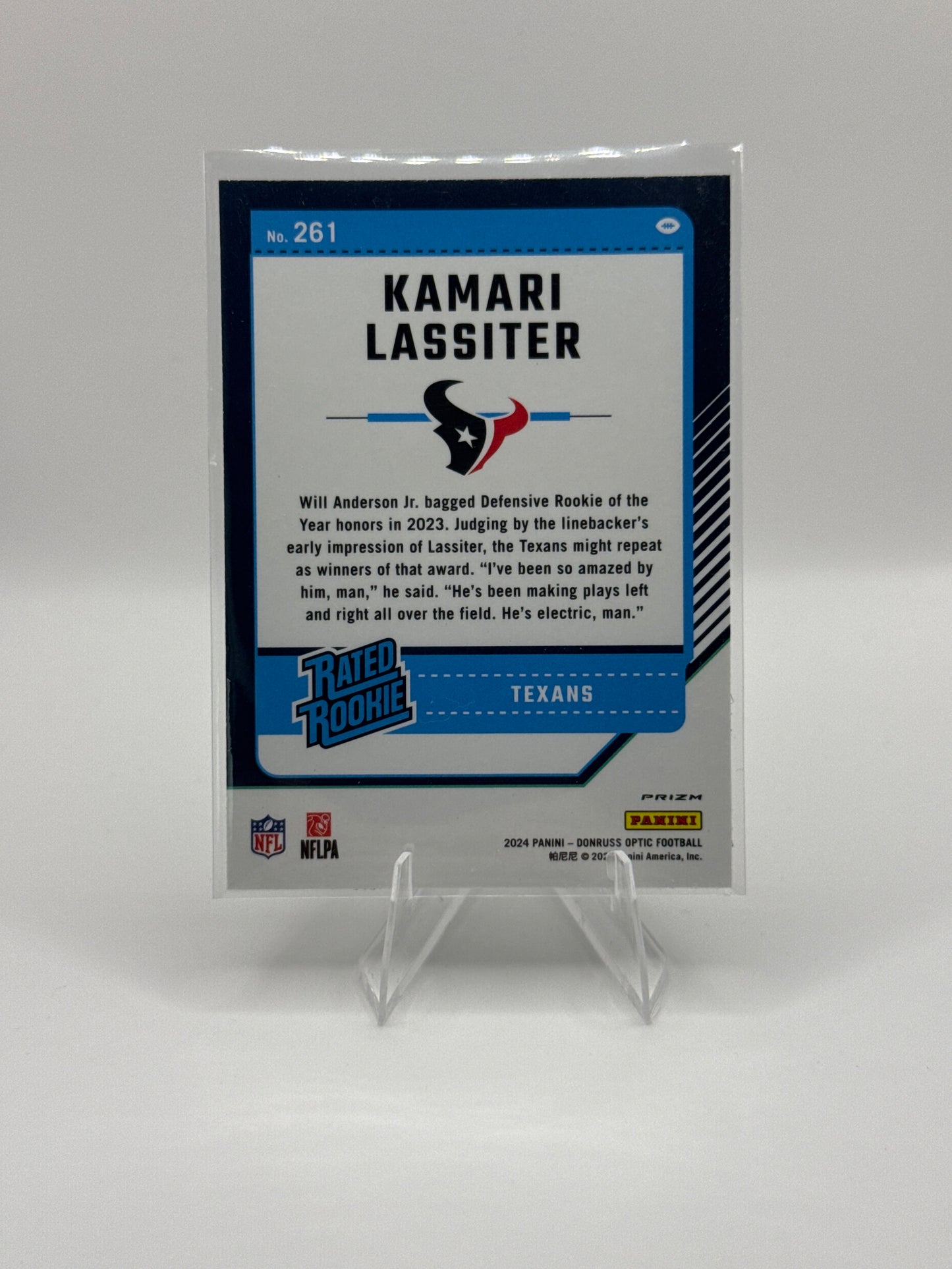 Kamari Lassiter Rated Rookie #261 Purple Shock