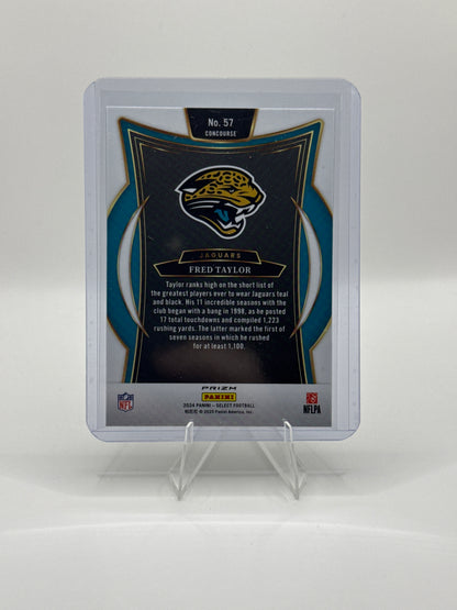 Fred Taylor #57 Green Yellow Prizm Shock Concourse Level 2024 Panini - Select Football