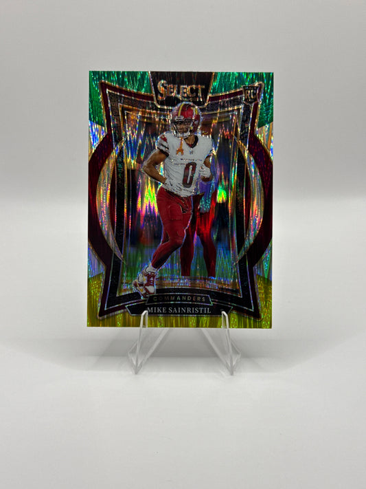 Mike Sainristil (Rookie) #76 Green Yellow Prizm Shock Concourse Level