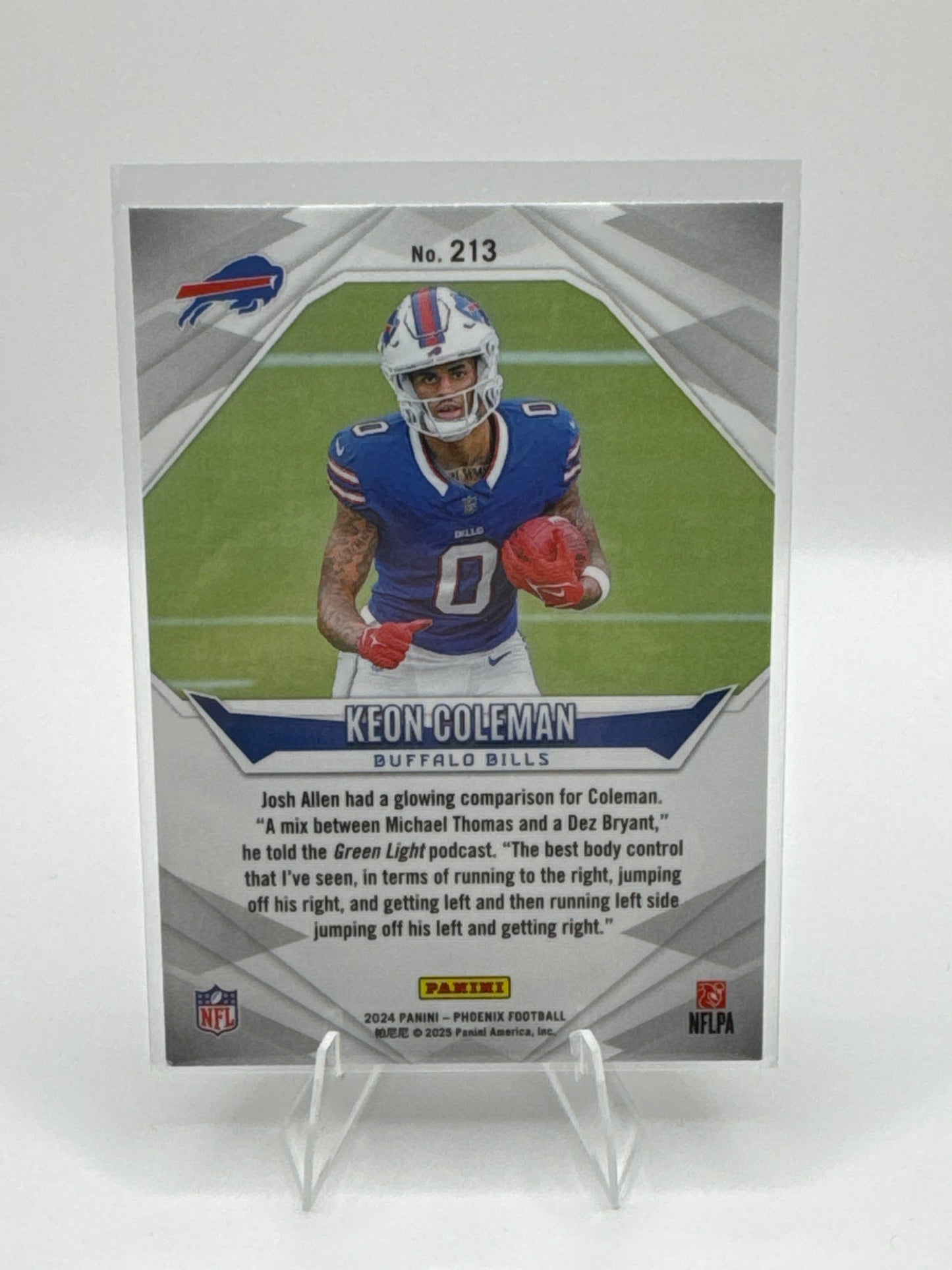 Keon Coleman (Rookie) #213 2024 Panini - Phoenix Football