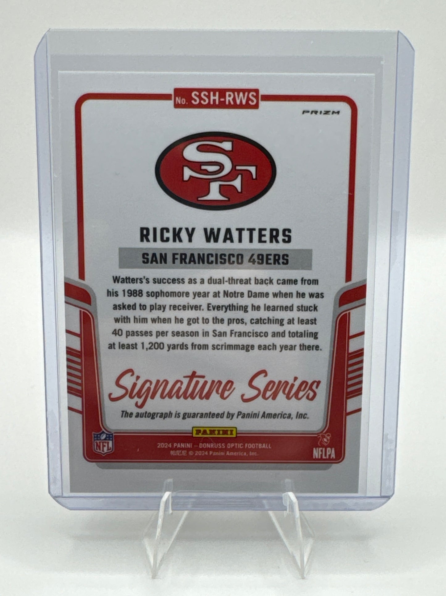 Ricky Watters Holo Autograph