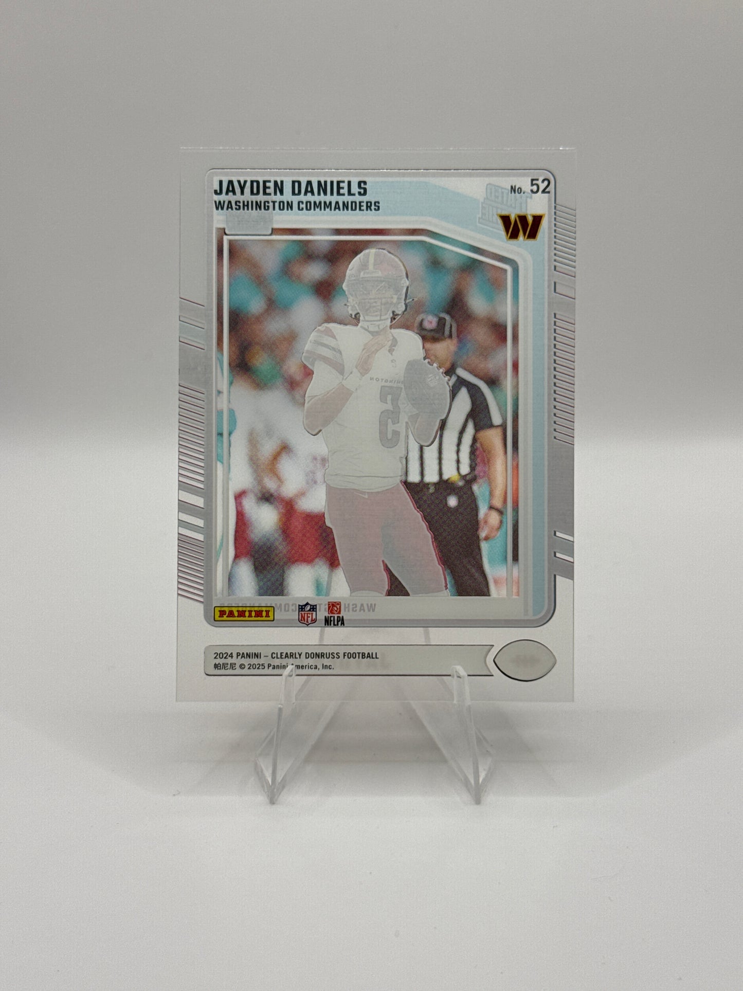 Jayden Daniels Rated Rookie #52 2024 Clearly Donruss Football