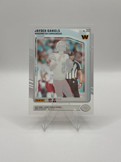 Jayden Daniels Rated Rookie #52 2024 Clearly Donruss Football