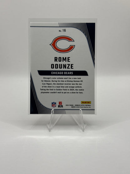 Rome Odunze (Rookie) #16 Primary Colors 2024 Panini - Donruss Optic Football