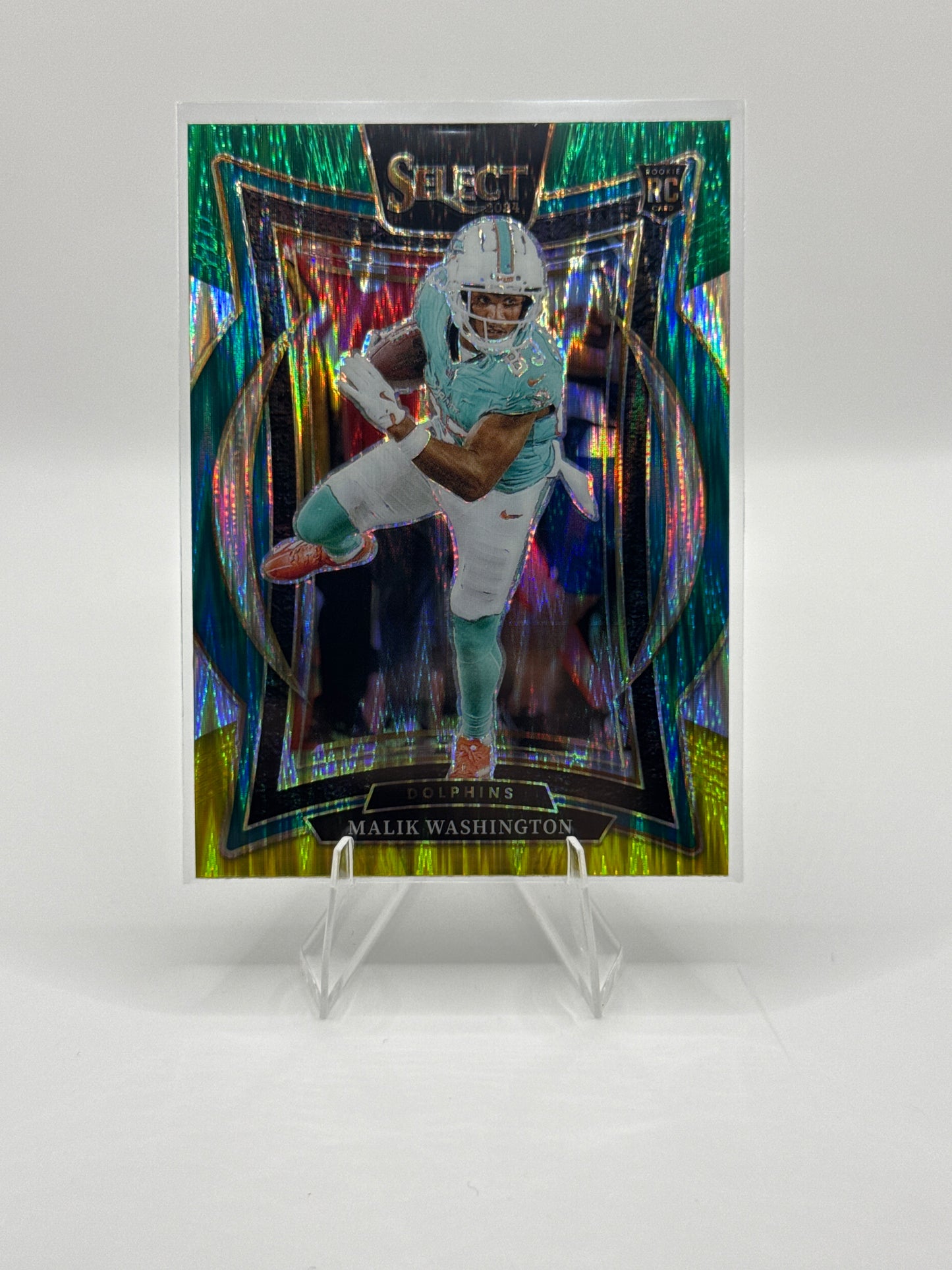 Malik Washington #71 Green Yellow Prizm Shock Concourse Level