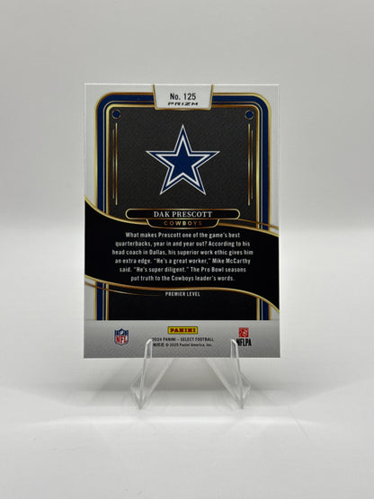 Dak Prescott #125 Red Yellow Prizm Shock Premier Level