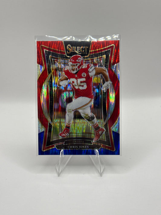 Chris Jones #19 Red and Blue Concourse Level 2024 Panini - Select Football