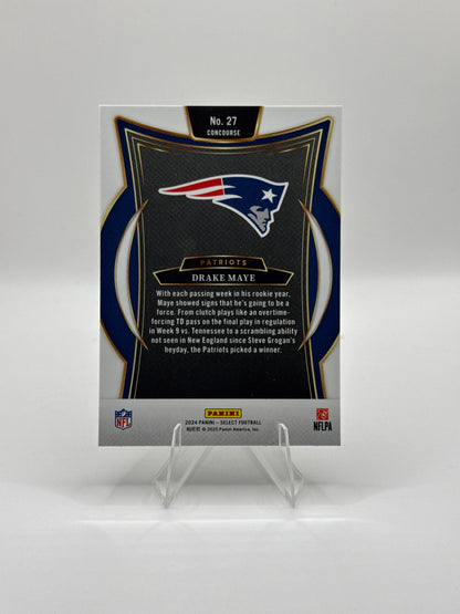 Drake Maye (Rookie) #27 Concourse Level 2024 Panini - Select Football
