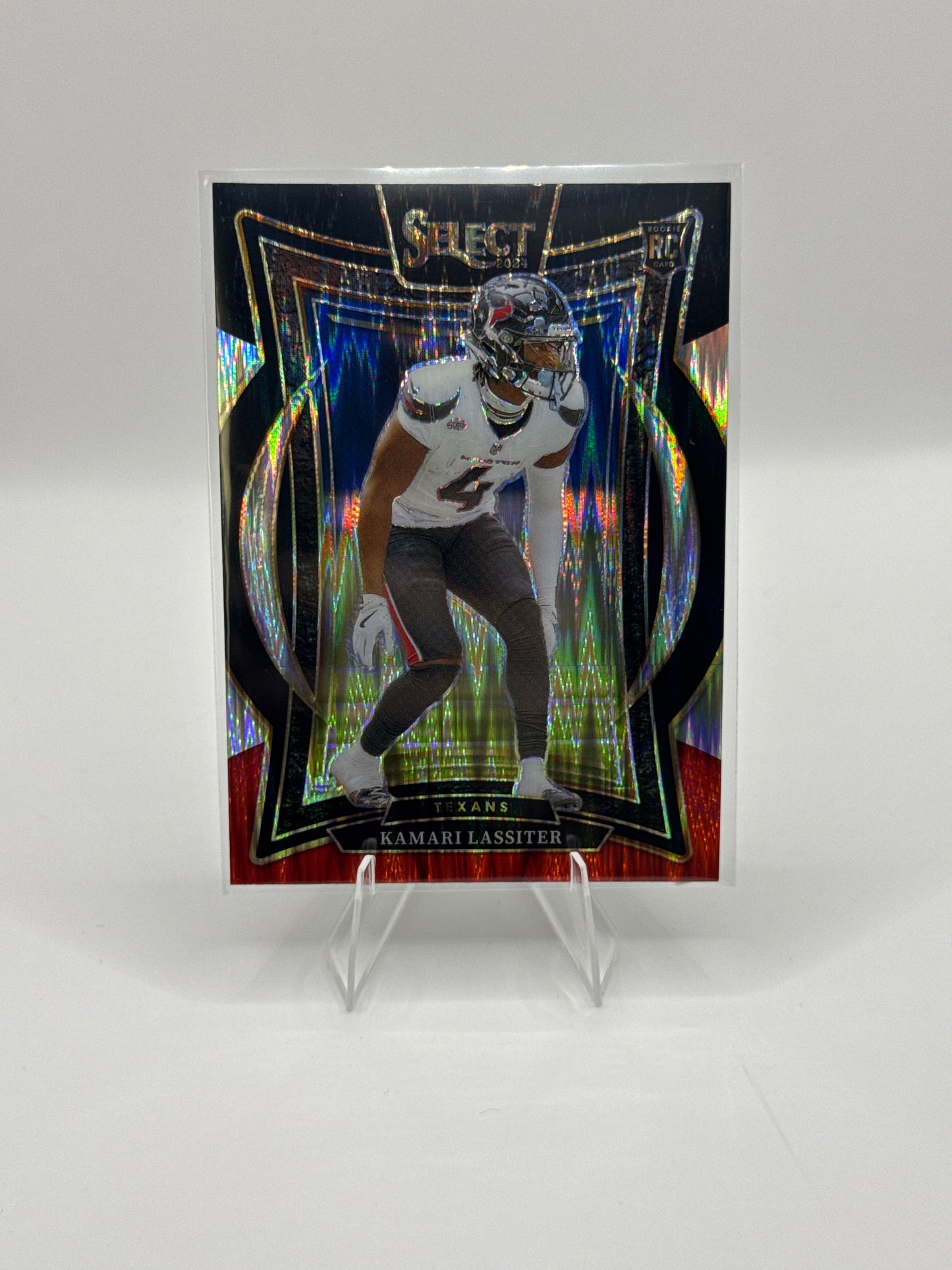 Kamari Lassiter (Rookie) #77 Red Black Prizm Shock Concourse Level 2024 Panini - Select Certified