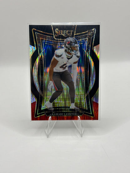 Kamari Lassiter (Rookie) #77 Red Black Prizm Shock Concourse Level 2024 Panini - Select Certified