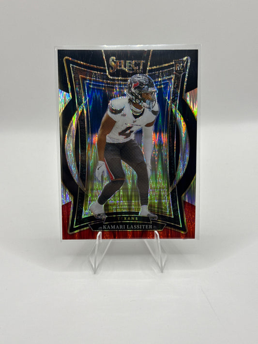 Kamari Lassiter (Rookie) #77 Red Black Prizm Shock Concourse Level 2024 Panini - Select Certified