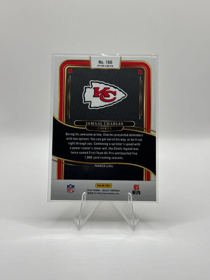 Jamaal Charles #166 Green Yellow Prizm Shock Premier Level