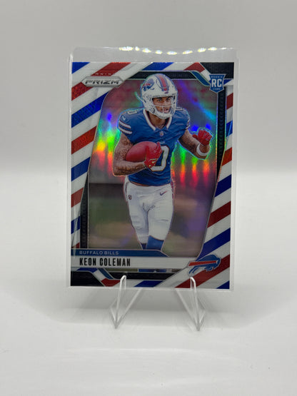 Keon Coleman (Rookie) #362 Red White and Blue - Color Match