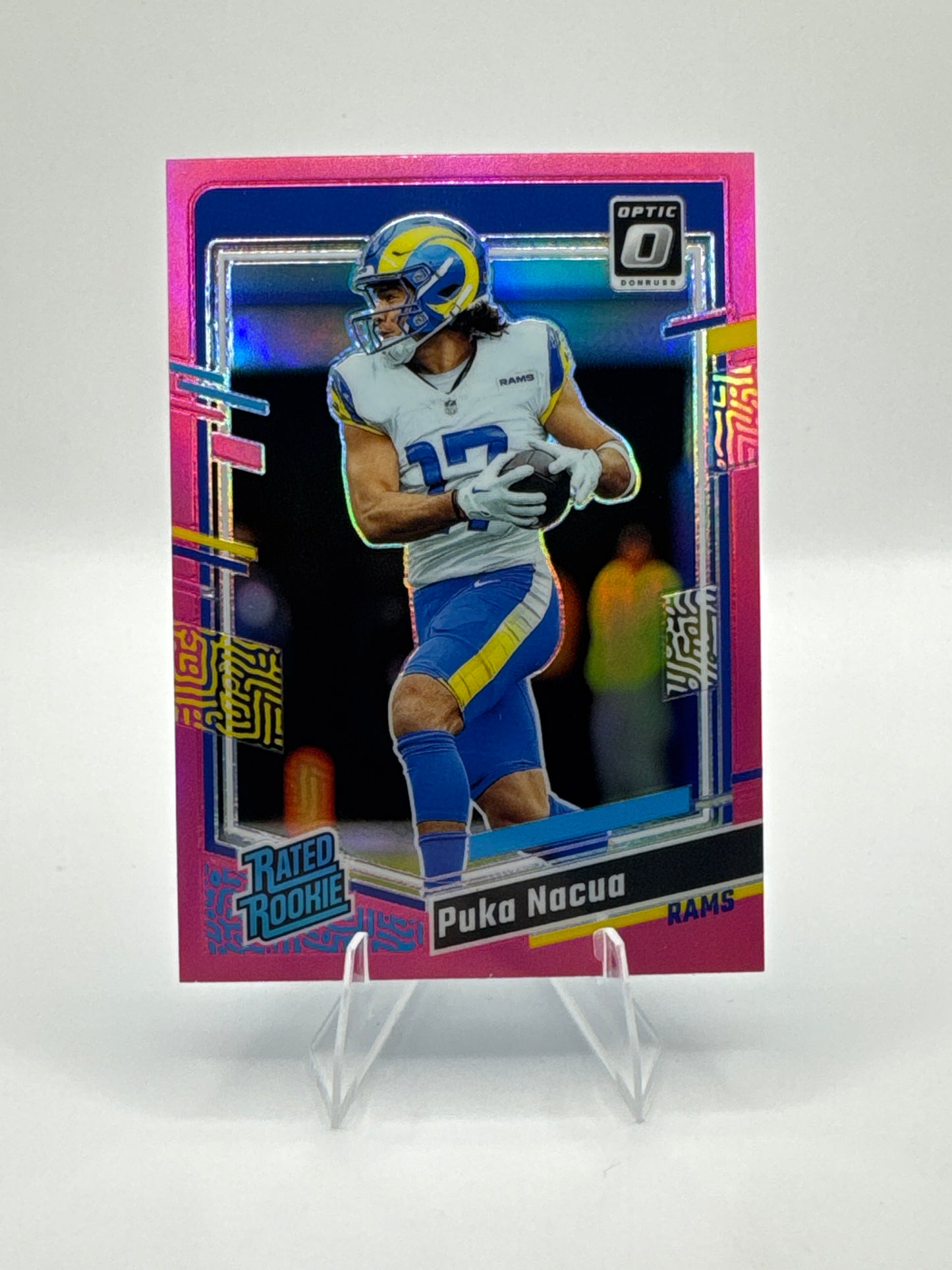 Puka Nacua Rated Rookie #238 Pink Prizm 2023 Panini - Donruss Optic Football