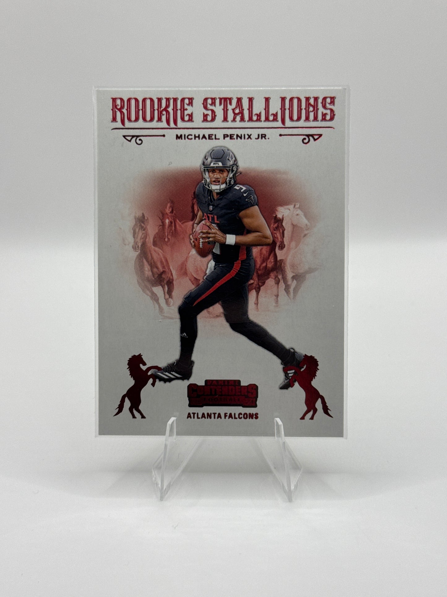 Michael Penix Jr. (Rookie) #10 Red Rookie Stallions - Color Match