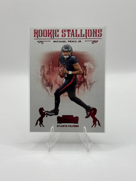 Michael Penix Jr. (Rookie) #10 Red Rookie Stallions - Color Match