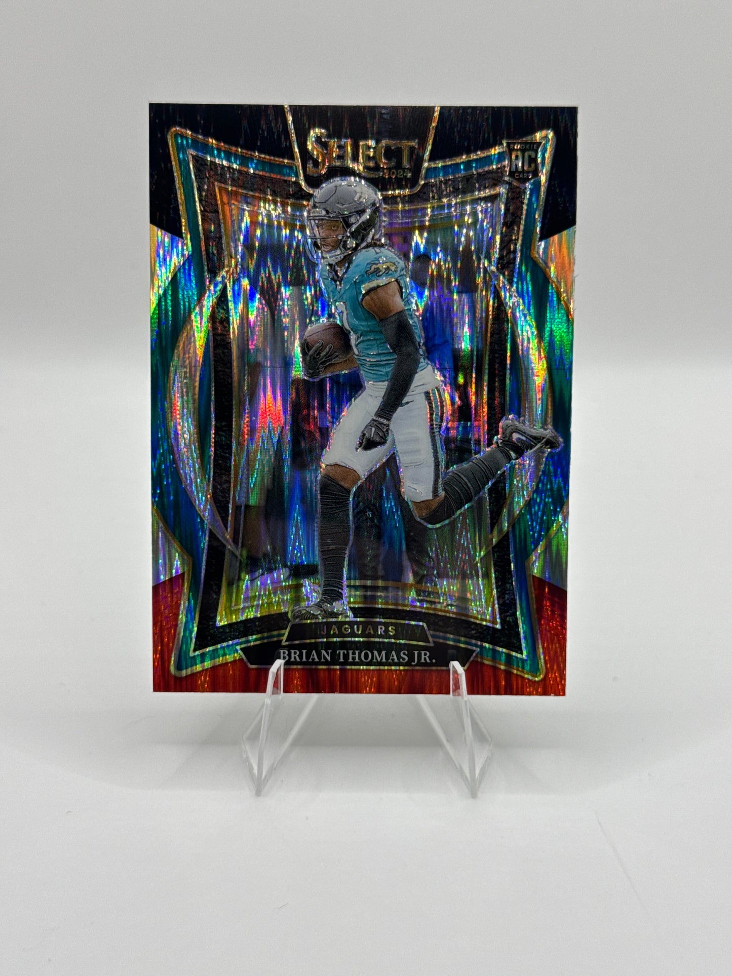 Brian Thomas Jr. (Rookie) #91 Red Black Prizm Shock Concourse Level