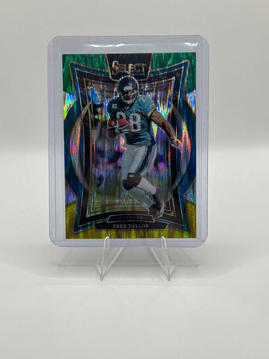 Fred Taylor #57 Green Yellow Prizm Shock Concourse Level 2024 Panini - Select Football