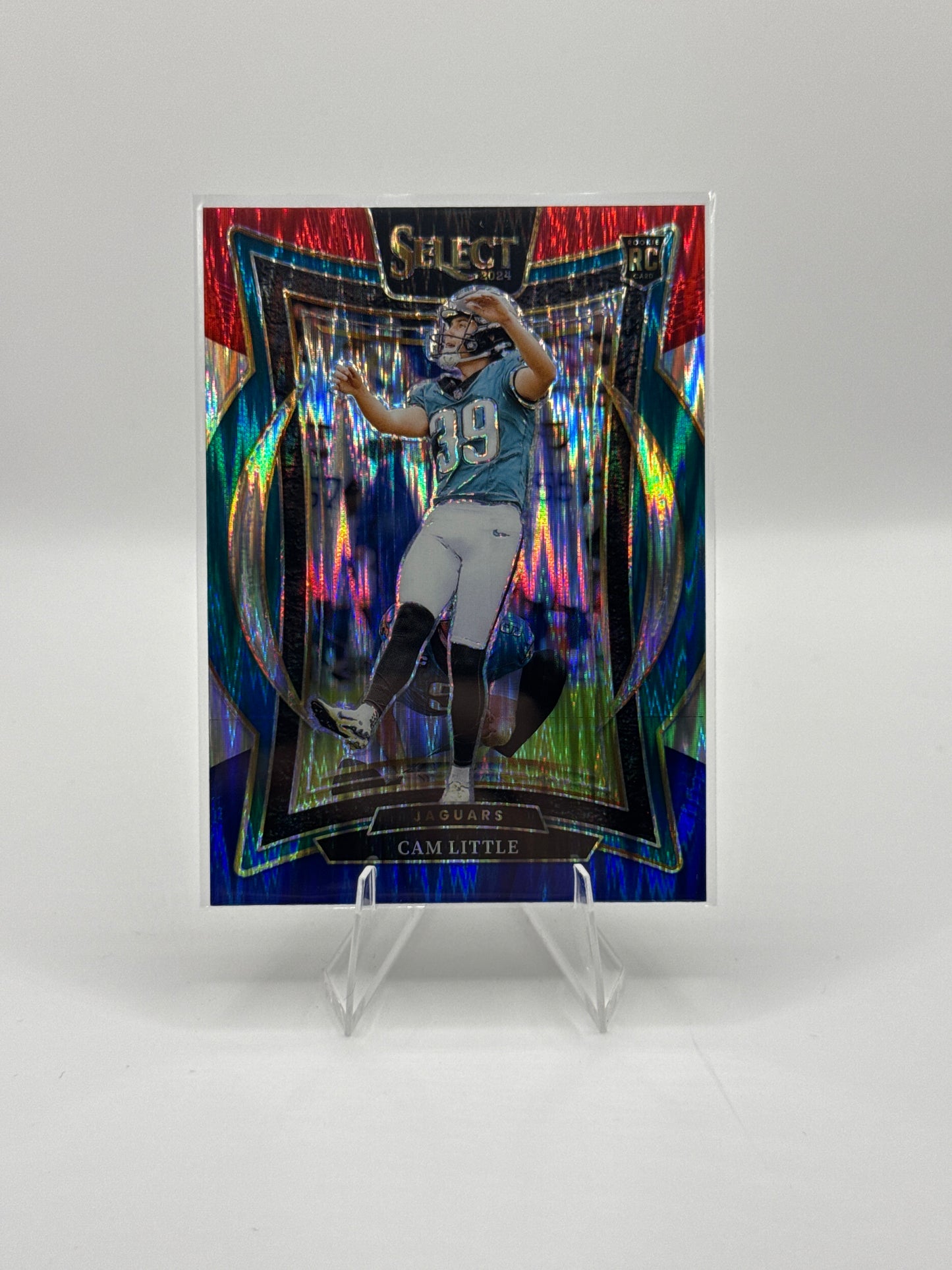 Cam Little (Rookie) #49 Red Blue Prizm Shock Concourse Level 2024 Panini - Select Football