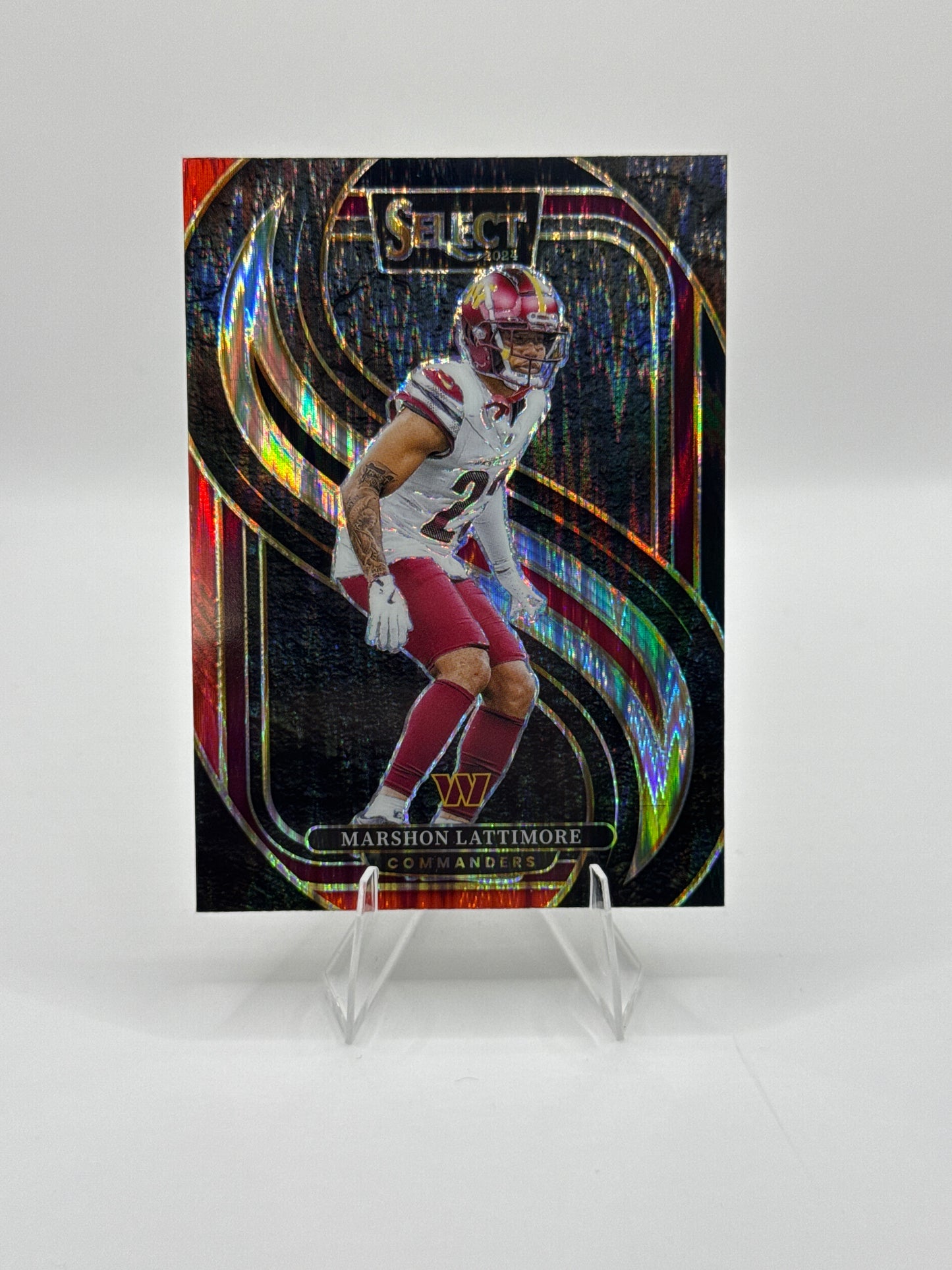 Marshon Lattimore #181 Red Black Prizm Shock Premier Level