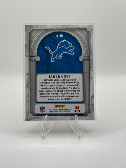 Jared Goff #19 Z Marquee 2024 Panini - Zenith Football