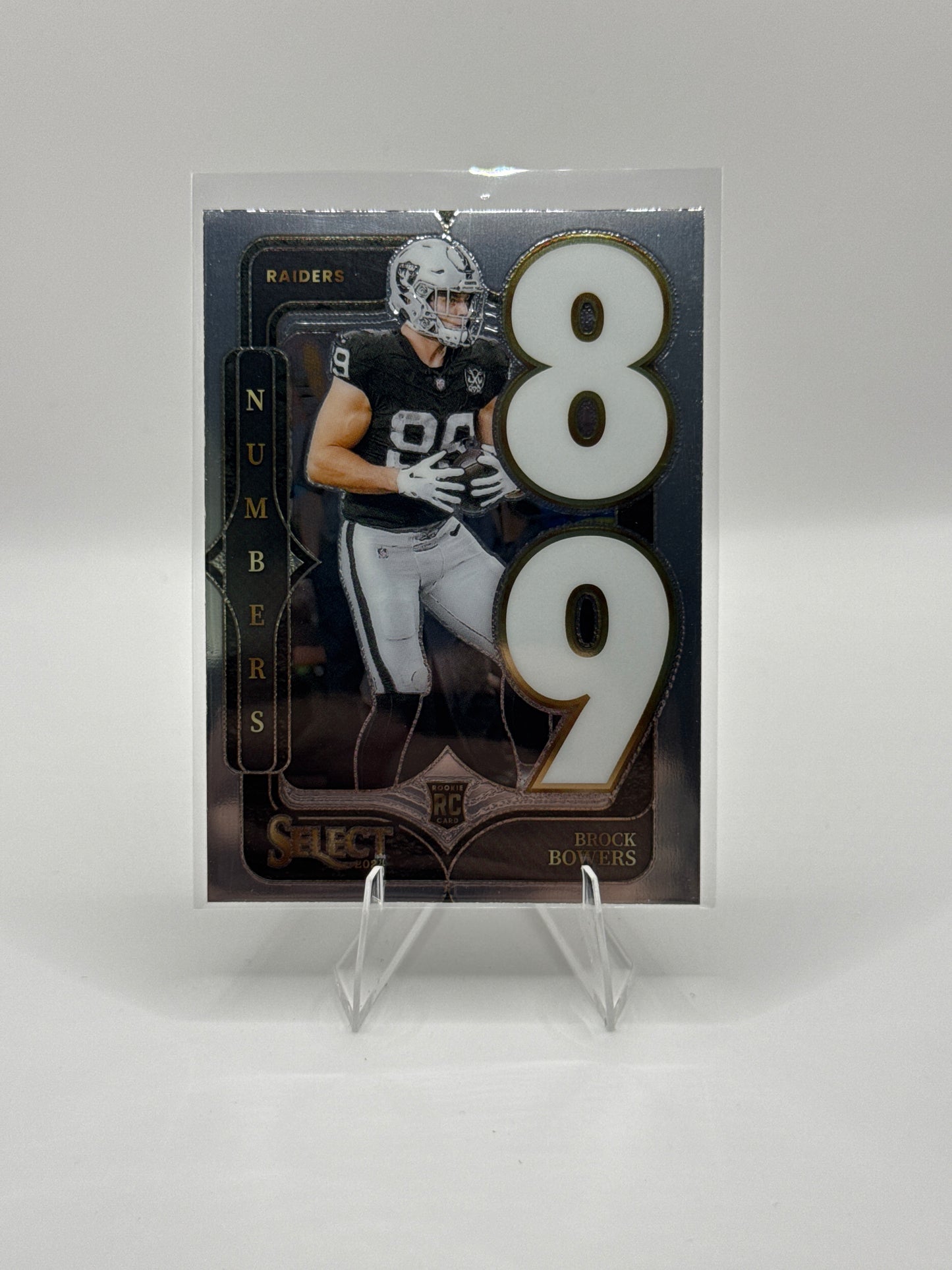 Brock Bowers (Rookie) #12 Numbers 2024 Panini - Select Football