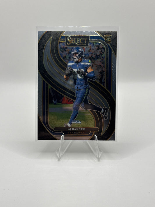 AJ Barner (Rookie) #103 Premier Level 2024 Panini - Select Football