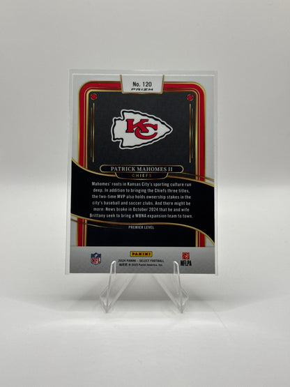 Patrick Mahomes #120 Red Black Prizm Shock Premier Level - Color Match!