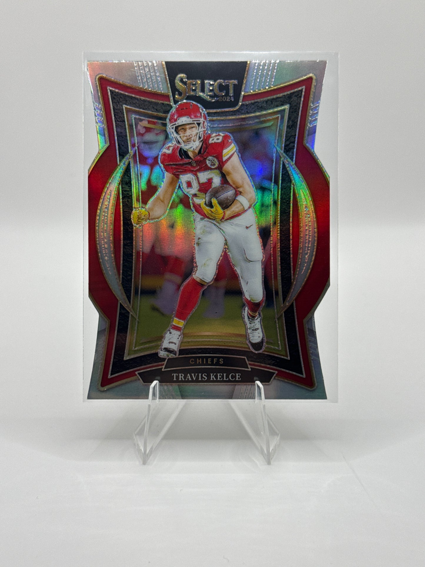 Travis Kelce #97 Silver Prizm Die-Cut Concourse Level