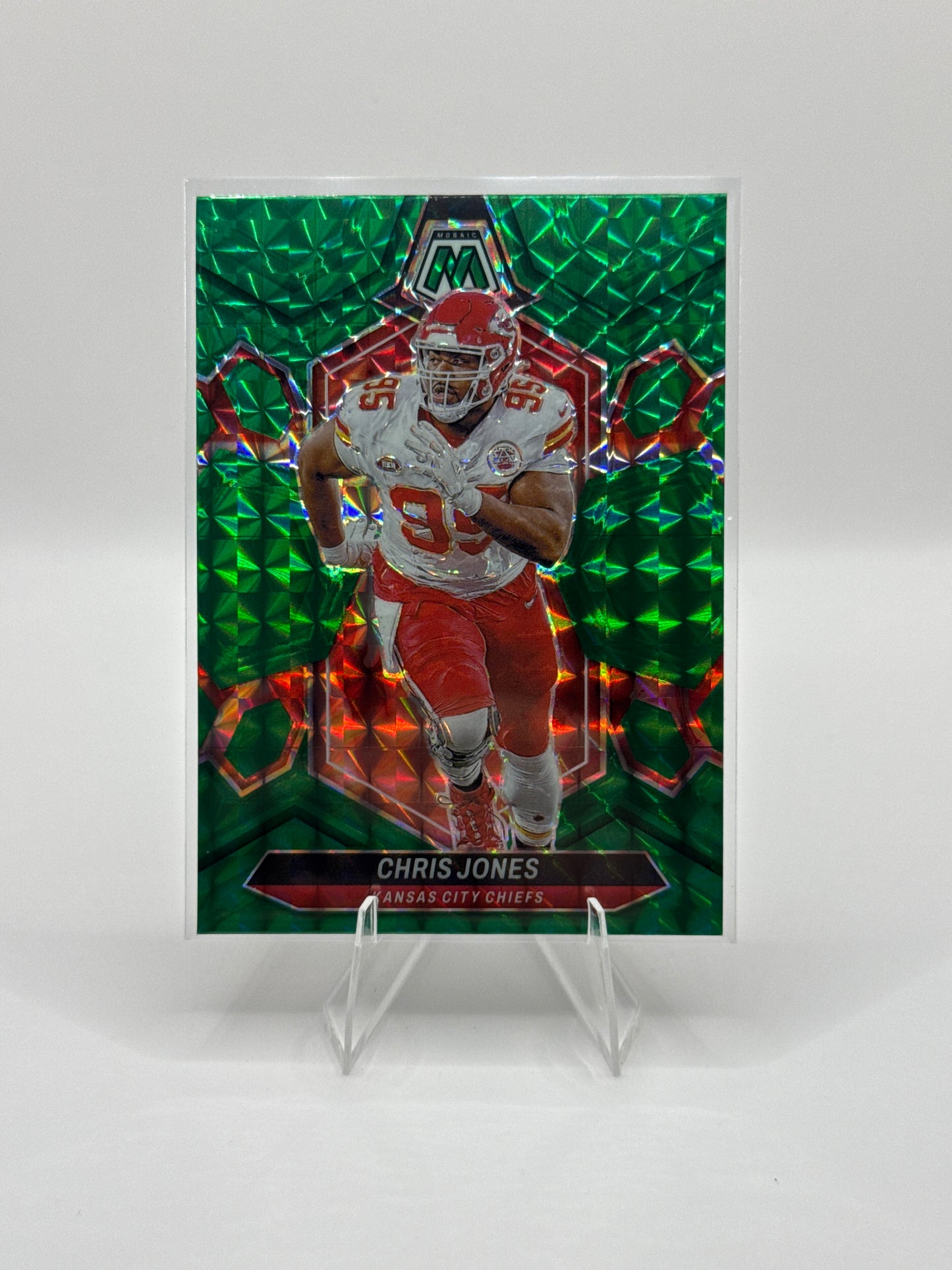 Chris Jones #112 Green 2024 Panini - Mosaic Football