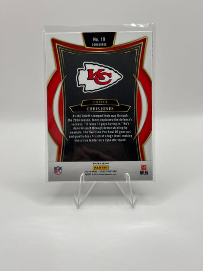 Chris Jones #19 Red and Blue Concourse Level 2024 Panini - Select Football