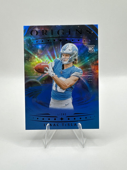 Isaac Teslaa (Rookie) #118 Blue Holo /199 Color Match! 2025 Origins