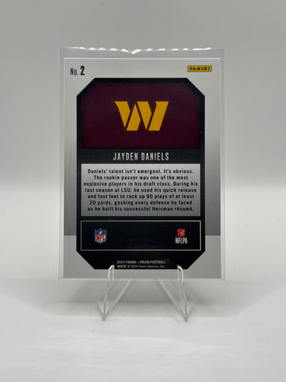 Jayden Daniels (Rookie) #2 Emergent 2024 Prizm