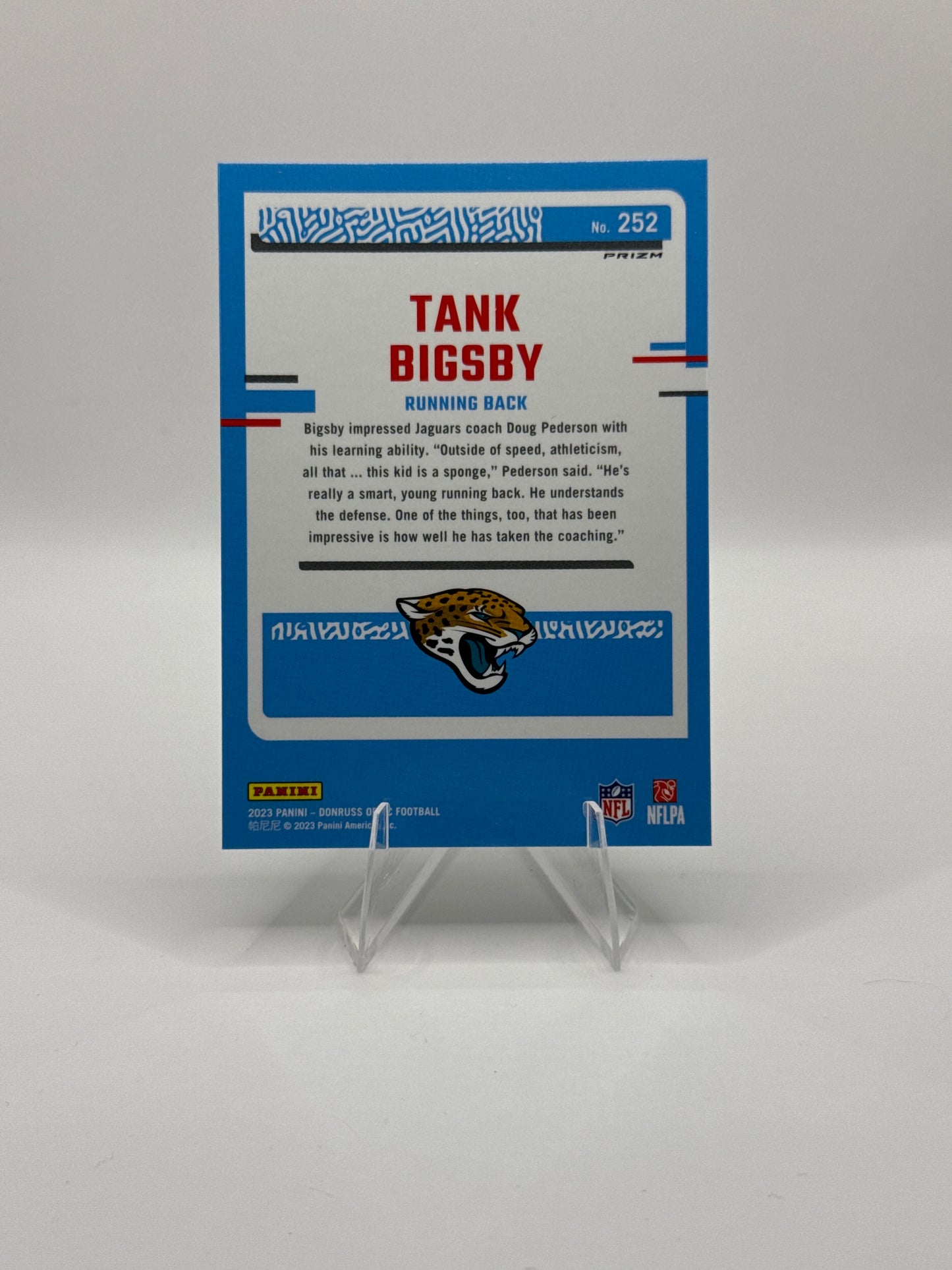 Tank Bigsby Rated Rookie #252 Blue Hyper